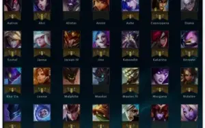 CONTA LEAGUE OF LEGENDS BR - 37 SKINS COM RAMMUS REI