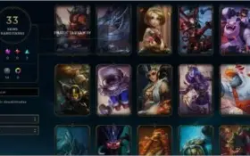 CONTA LOL //33 SKINS //105 CHAMPS //LVL 206 //GOLD2