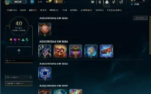 Ferro 4 com 30 Champs e 5 Skins