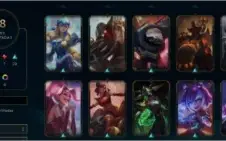 LoL Gold 2, 98 skins, 101 champs (maior parte top,mid,jg)