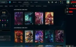 LoL Gold 2, 98 skins, 101 champs (maior parte top,mid,jg)