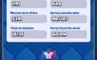 CONTA CLASH ROYALE LIGA 1, NIVEL 11 COM  1200MIL GEMAS