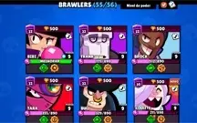 conta brawl stars 26k trofeus 55/56 brawlers