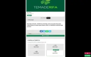 Script Rifa em Php Laravel - 1 Milhão de Números e Afiliados