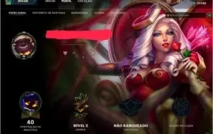 CONTA League of Legends LOL 5 skins 9 champs SMURF TOP lv 20