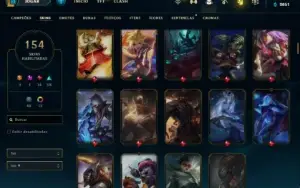 Conta LOL 150+ Skins
