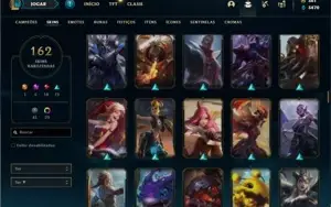 Conta Platina 4 com TODOS os champs e 162 Skin + 4 Prestigio