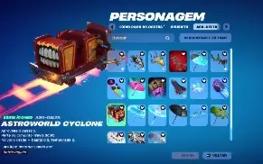 Conta de fortnite - 182 skins, passe midas e muitos itens!