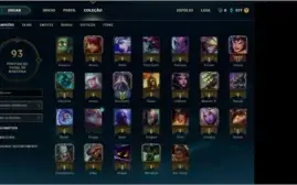 CONTA PLATINA 5 MMR ALTO, ÓTIMOS ESPOLIOS DE SKIN, 26 CHAMPS