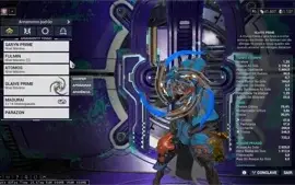 Conta Warframe com +1100 platinas, mr10 e armas builds