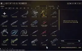 Conta Warframe com +1100 platinas, mr10 e armas builds