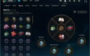 Conta platina 2 com 7 skins e 39 champs
