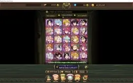 Conta 7DS Grand Cross com Personagens de collab
