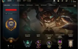 CONTA LEAGUE OF LEGENDS / Platina 3 / 148 Campeões
