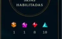 CONTA LEAGUE OF LEGENDS / Platina 3 / 148 Campeões