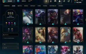 Esmeralda 2 com TODOS os champs e 252 Skins + 1900 RP