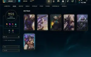 Esmeralda 2 com TODOS os champs e 252 Skins + 1900 RP