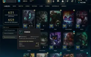 Esmeralda 2 com TODOS os champs e 252 Skins + 1900 RP