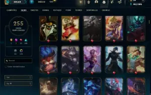 Esmeralda 2 com TODOS os champs e 252 Skins + 1900 RP