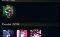 Conta Platina :425 skins (13 miticas) + TODOS OS ETERNOS RP