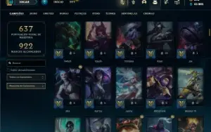 Conta ouro 3 com TODOS os champs e 247 Skins ( MAIN ADC )