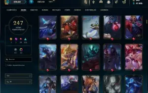 Conta ouro 3 com TODOS os champs e 247 Skins ( MAIN ADC )