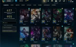 Conta ouro 3 com TODOS os champs e 247 Skins ( MAIN ADC )