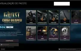 CONTA WARZONE - 3 ULTRA + RAMBO E JOHN MCCLANE