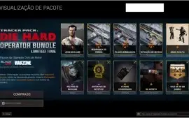 CONTA WARZONE - 3 ULTRA + RAMBO E JOHN MCCLANE