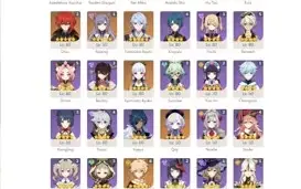 Conta com Ayaka, Ayato, Raiden, Yae, Kazuha... +Varios