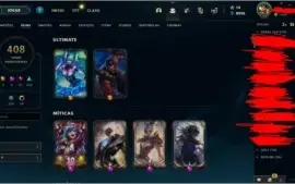VENDO CONTA LEAGUE OF LEGENDS LV 171, 408 SKINS, GOLD 3 SOLO