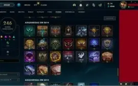 VENDO CONTA LEAGUE OF LEGENDS LV 171, 408 SKINS, GOLD 3 SOLO