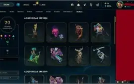 VENDO CONTA LEAGUE OF LEGENDS LV 171, 408 SKINS, GOLD 3 SOLO