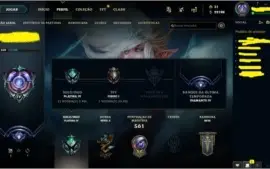 Conta Diamond 4 Season 9/ Atualmente platina Level 300+