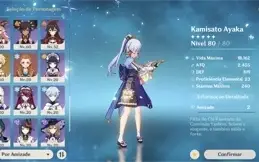AR - 58 NA - Ayaka, Ganyu, Raiden, Yoimiya, Yae Miko e mais