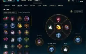 Conta league of legends lvl 92 PLATINA 4. VER DETALHES