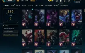 Prata 4 com 140 Champs e 56 Skins ( MID / ADC / JG )