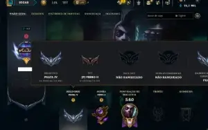 Prata 4 com 140 Champs e 56 Skins ( MID / ADC / JG )