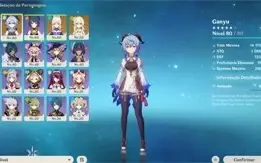 Ganyu C1+Kokomi+Keqing + Banner Garantido