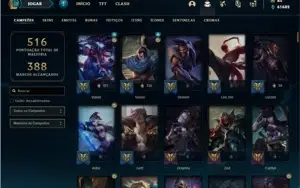 Conta prata 4 com TODOS os champs e 195 Skins + 1 Prestigio