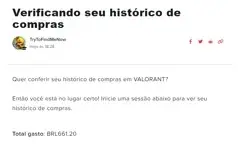 Conta valorant em Promoção