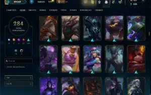 Unranked com TODOS os Champs e 284 Skins