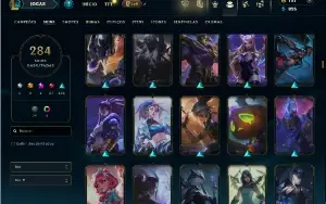 Unranked com TODOS os Champs e 284 Skins