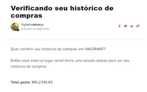 CONTA VALORANT 2300 EM SKINS + 5 PASSES COMPRADOS