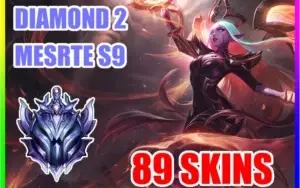 CONTA LOL | DIAMANTE 2 | S9 MESTRE | 89 SKINS