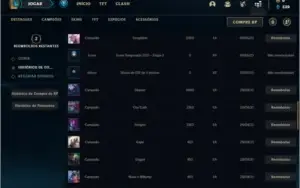 Conta ouro 2 com 21 champs e 1 skin