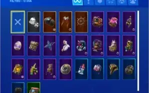 Conta Fortnite com 28 skins, muitas danças +Season X