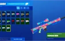 Conta Fortnite com 28 skins, muitas danças +Season X