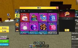 Conta level max, dough no inventario e tiger equipada