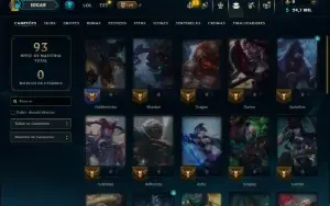 Unranked com 35 Champs e 2 Skins